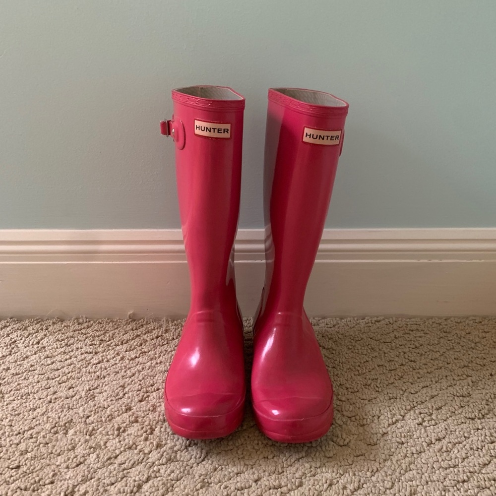Kid’s Magenta Hunter Rain Boots